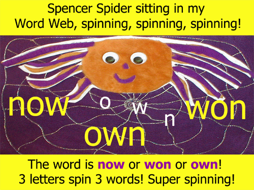 Spencer Spinning Spelling Spider